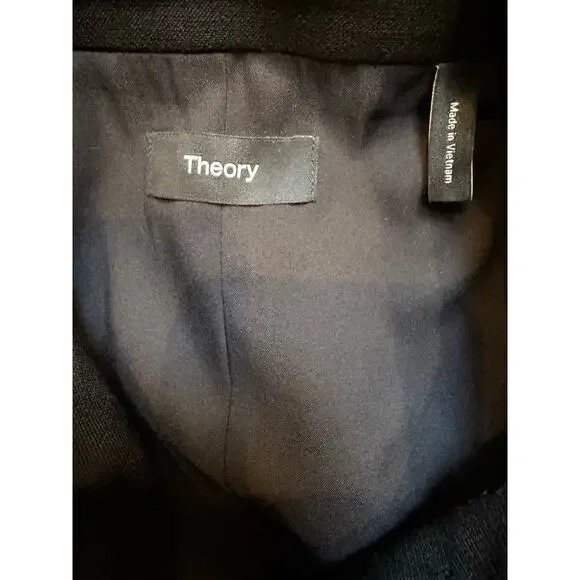 Theory Women's Tailored Vest, Black, 0 (New) - Picture 6 of 8